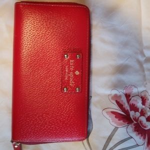 Kate spade red wallet